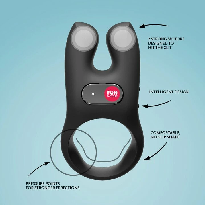 Best deal 😍 Fun Factory NOS 5 Function Rechargeable Rabbit Cock Ring 💯 5 Best deal 😍 Fun Factory NOS 5 Function Rechargeable Rabbit Cock Ring 💯 - Image 3