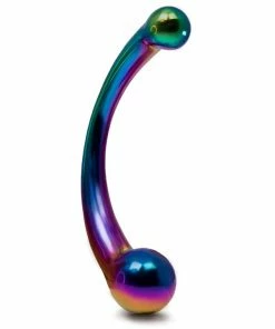 Cheap ✨ Hot Hardware Spectrum Rainbow Stainless Steel Dual Dildo ? 8 Inch 🎉