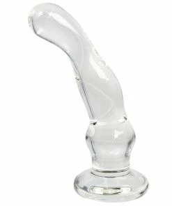 Best Pirce 😍 Glacier Glass Curved G-Spot Dildo ? 5 Inch 😀