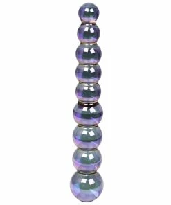 Discount ๐งจ Glacier Glass Aura Beaded Wand Dildo ? 8.75 Inch โญ