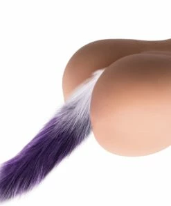 Cheapest 🥰 Kinky Tails Vixen Purple Faux Fur Stainless Steel Tail Butt Plug ✨ -Male Sex Toys Shop unnamed file 33