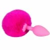Best Sale 👏 Kinky Tails Pink Silicone Bunny Tail Butt Plug 🤩
