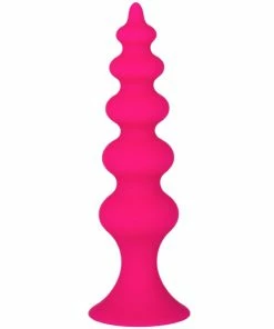Promo ๐ Bondara Pink Silicone Ripple Suction Butt Plug ? 4.5 Inch ๐งจ