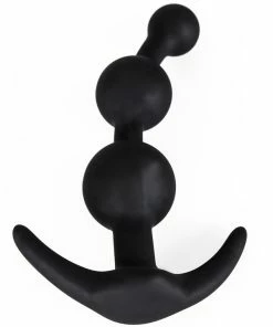 Promo 😍 Bondara Black Silicone Anchor Anal Beads ? 5 Inch ❤️
