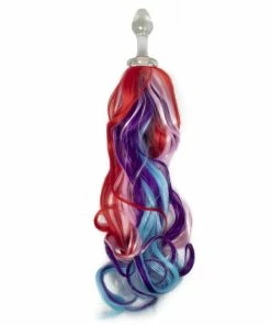 Best Sale 🌟 Kinky Tails Vivid Pony Glass Butt Plug ✔️