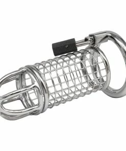 Wholesale ๐ Torment Matrix Stainless Steel Padlocked Chastity Cage ๐งจ