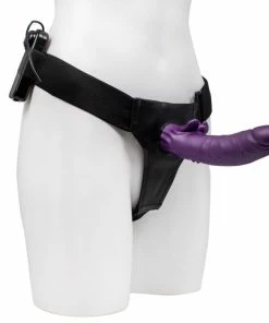 Promo 🧨 Bondara&Sex Electric Purple Unisex Hollow Vibrating Strap-On - 7 Inch 😍